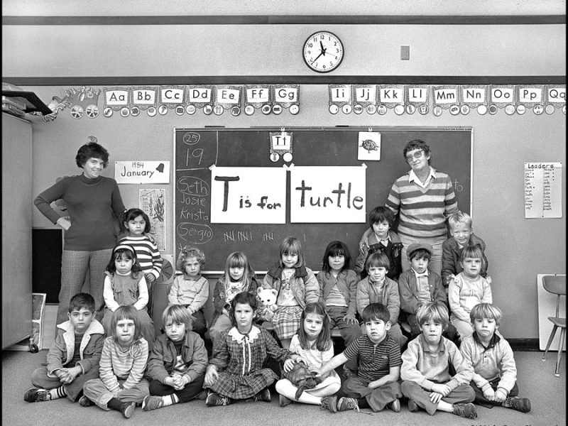 webcart_rogers_family_album_jean_lyttle_in_kindergarten_class_with_gus