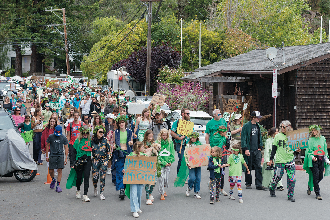 Point Reyes Protest Crowd turns out in Bolinas to protest supreme court decision - Point ...